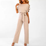 Aurosa Jumpsuit – Stylish Chic Jumpsuit with Lace-Up Waist